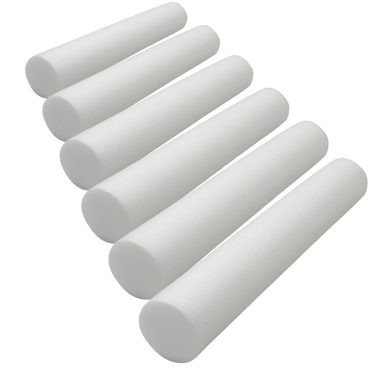 Foam Roller, Full Round, 6"W x 36"L x 6"H, 6/Case