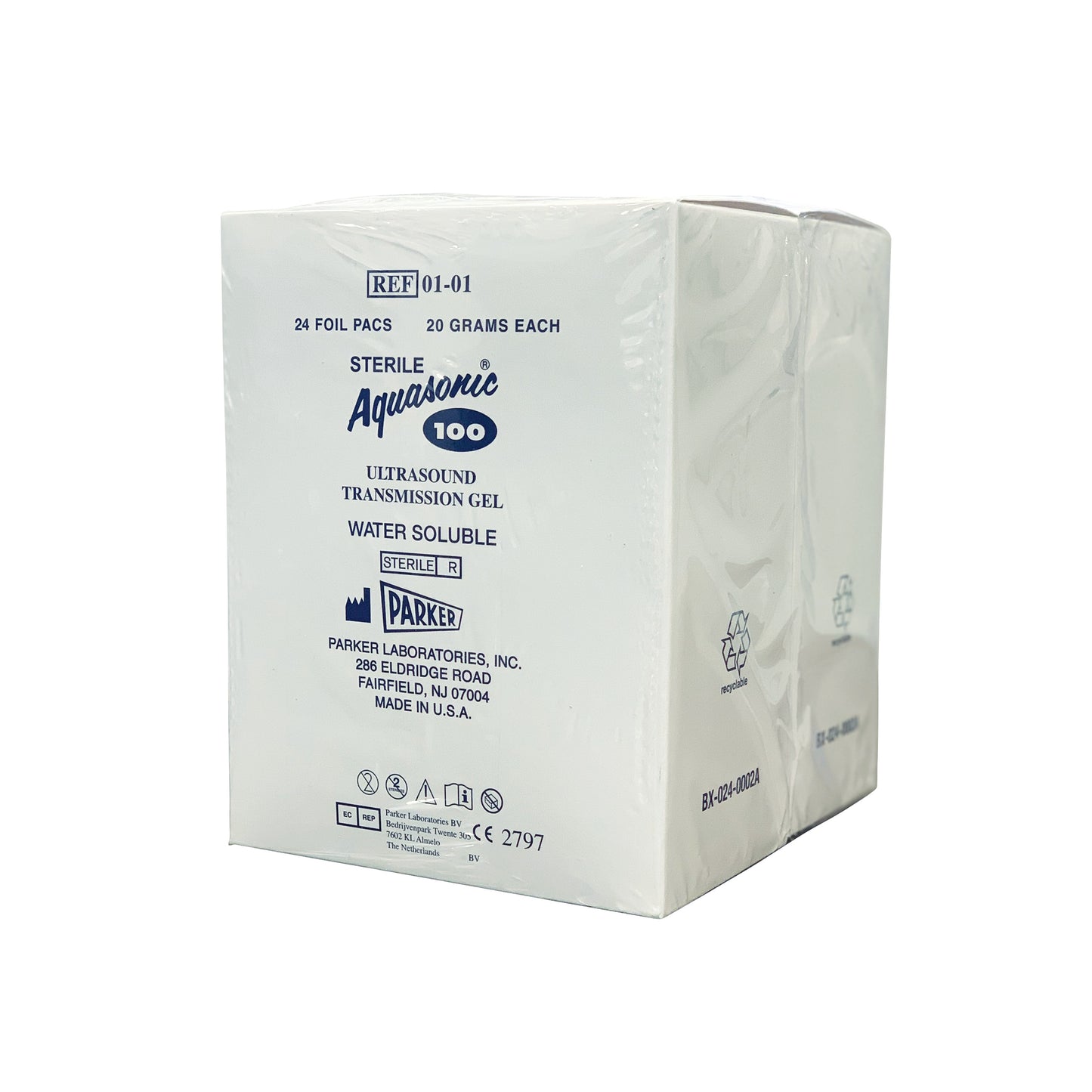 Aquasonic 100 Gel, Sterile, 20-g Pack, 48/Box
