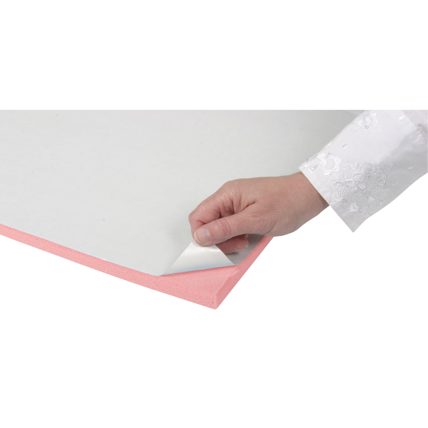 T-Stick, Soft, Pink, 16"W x 24"L x 3/8"H, 2 Sheet/Case