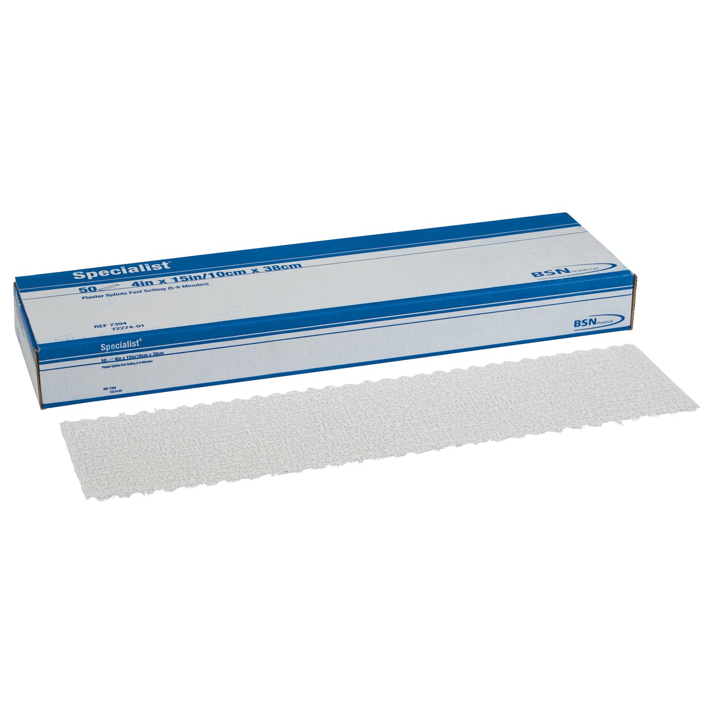 Specialist Plaster Splints, Fast, Blue, 4"W x 15"L, 50/Box