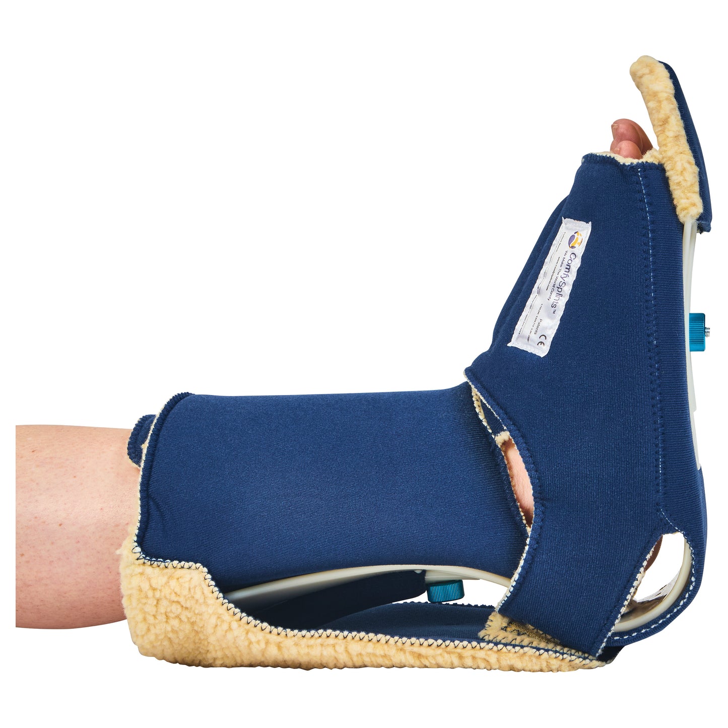 Adult Standard Contracture Boot, Fleece-Lined Headliner Cover, Dark Blue