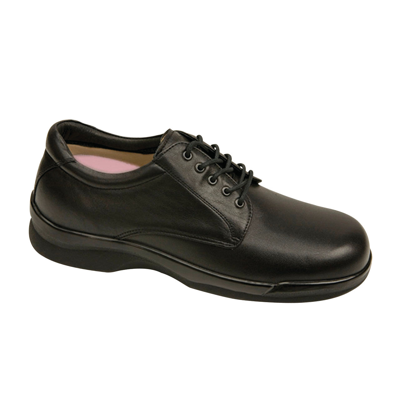 Conform Classic Oxford Dress Shoes, Black Leather, Men's Wide, Size 13, 1 Pair/Pack