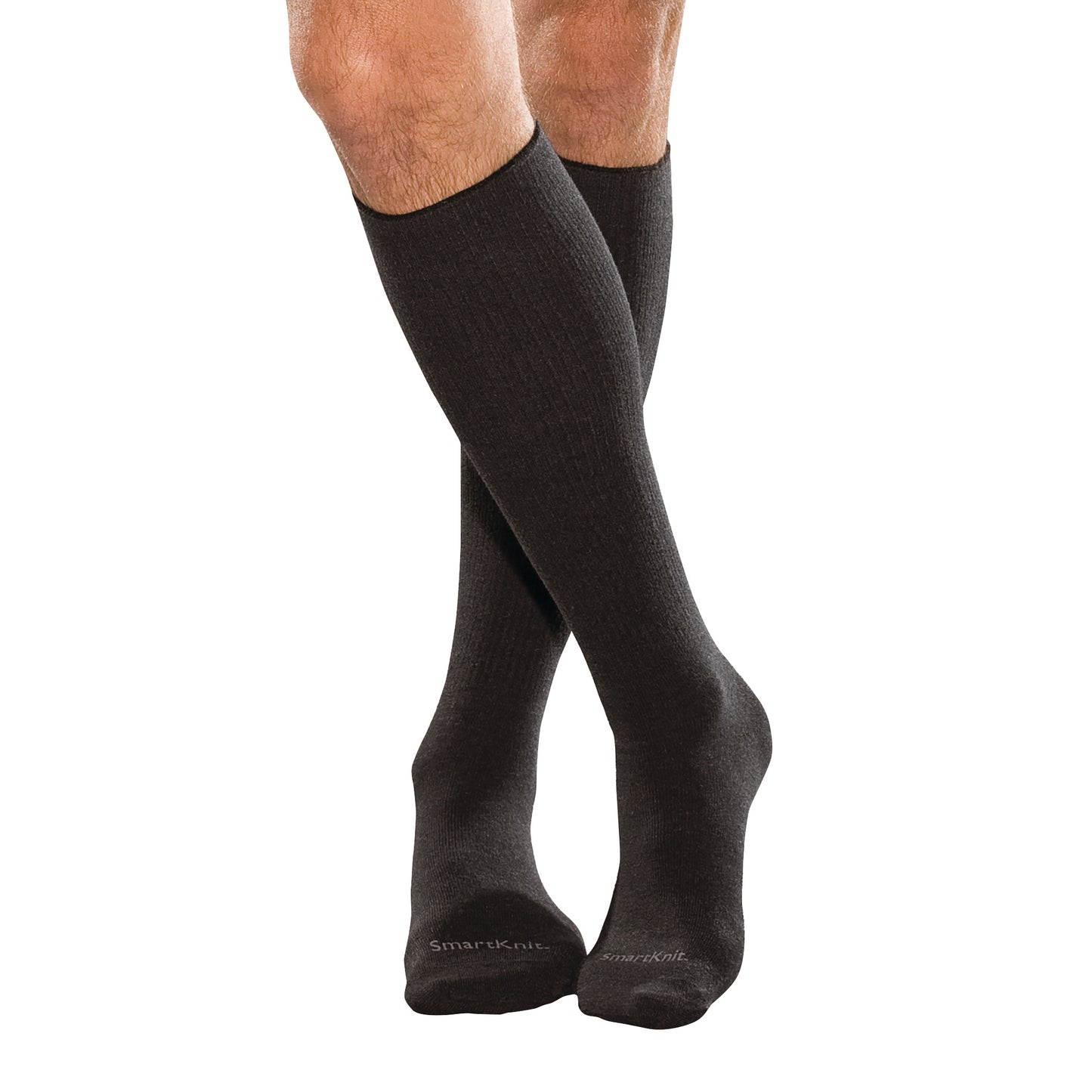 SmartKnit® Seamless Over-the Calf Socks, Black, X-Large, 2 Pair/Pack