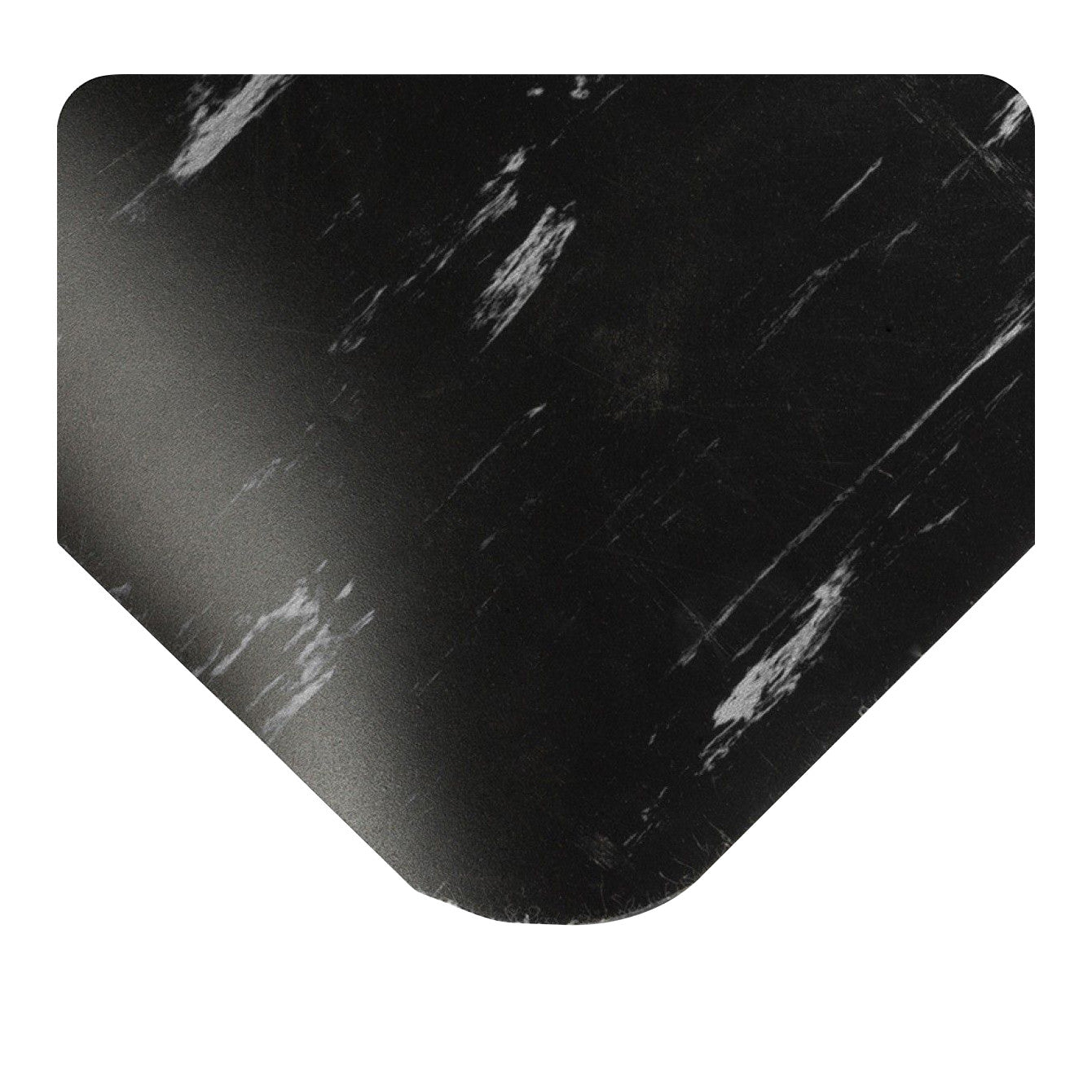 Tile-Top Antimicrobial Mat, Soft, 3'W x 5'L x 1/2"H, Black