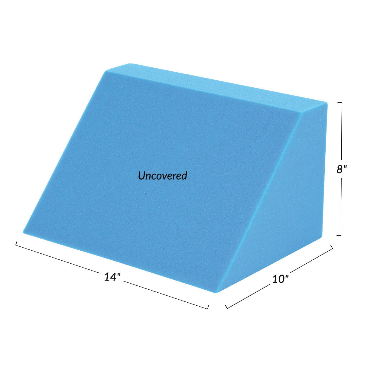 Uncovered Body Positioning Wedge, Half Size, 10"W x 14"L x 8"H, 6/Case