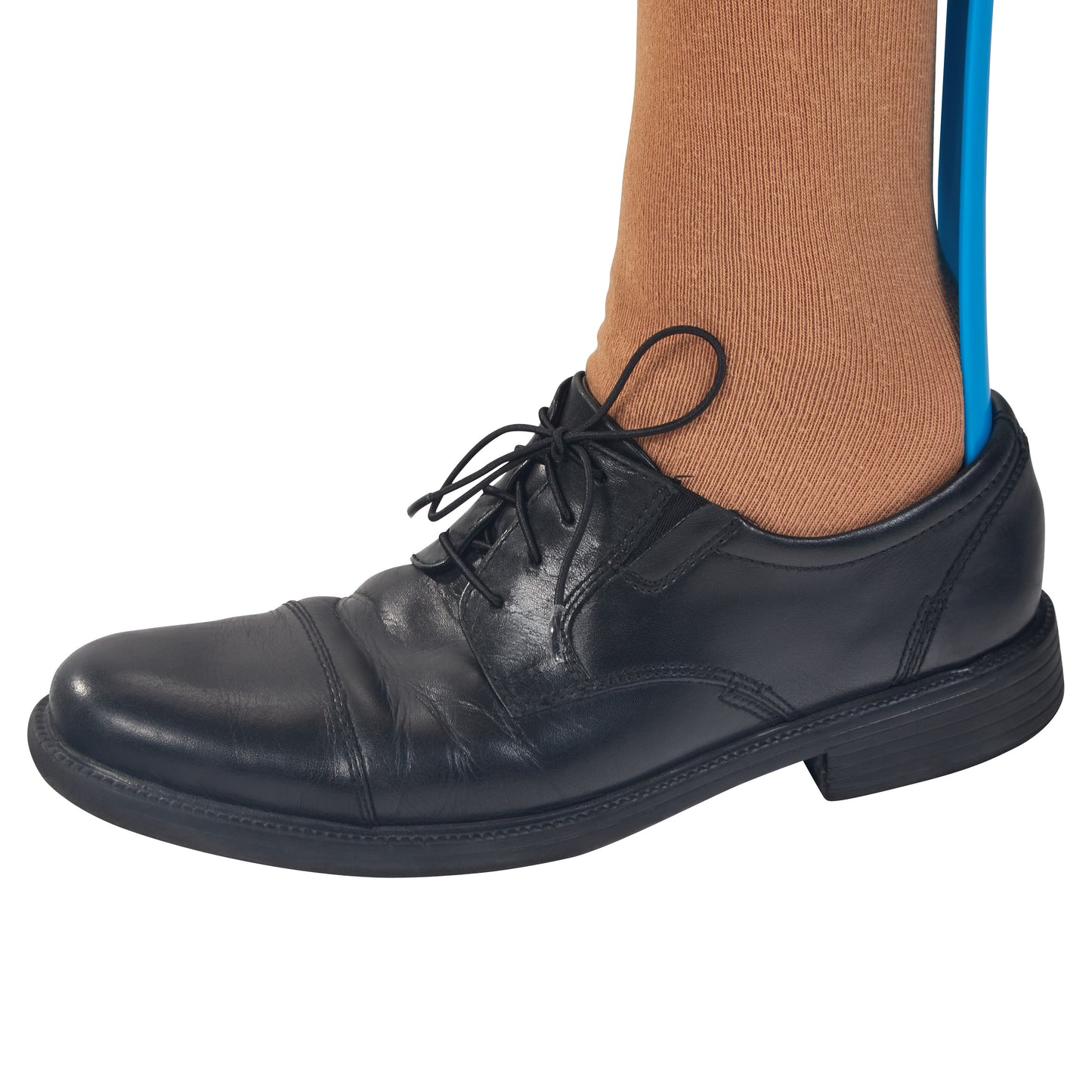 Elastic Shoelace, Round, Black, 27"L, 2 Pair/Pack