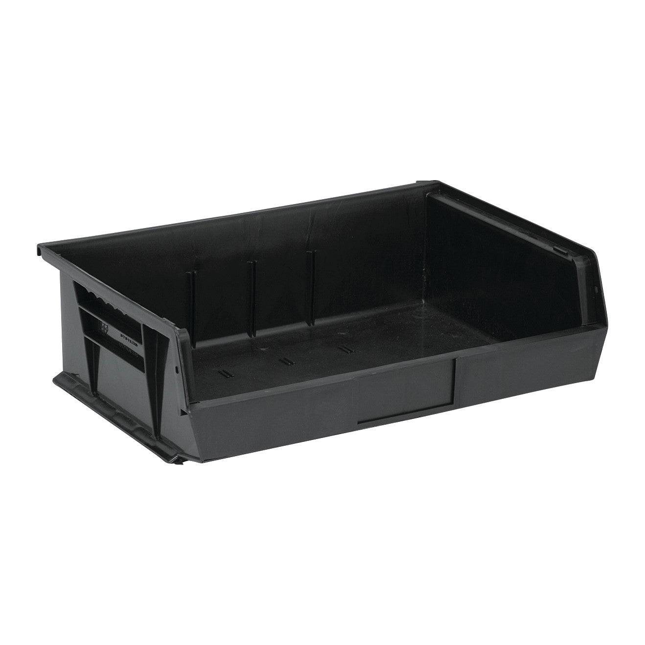 Ultra Stack and Hang Bin, Black, 16-1/2"W x, 5"H x 10-7/8"D, 6/Case