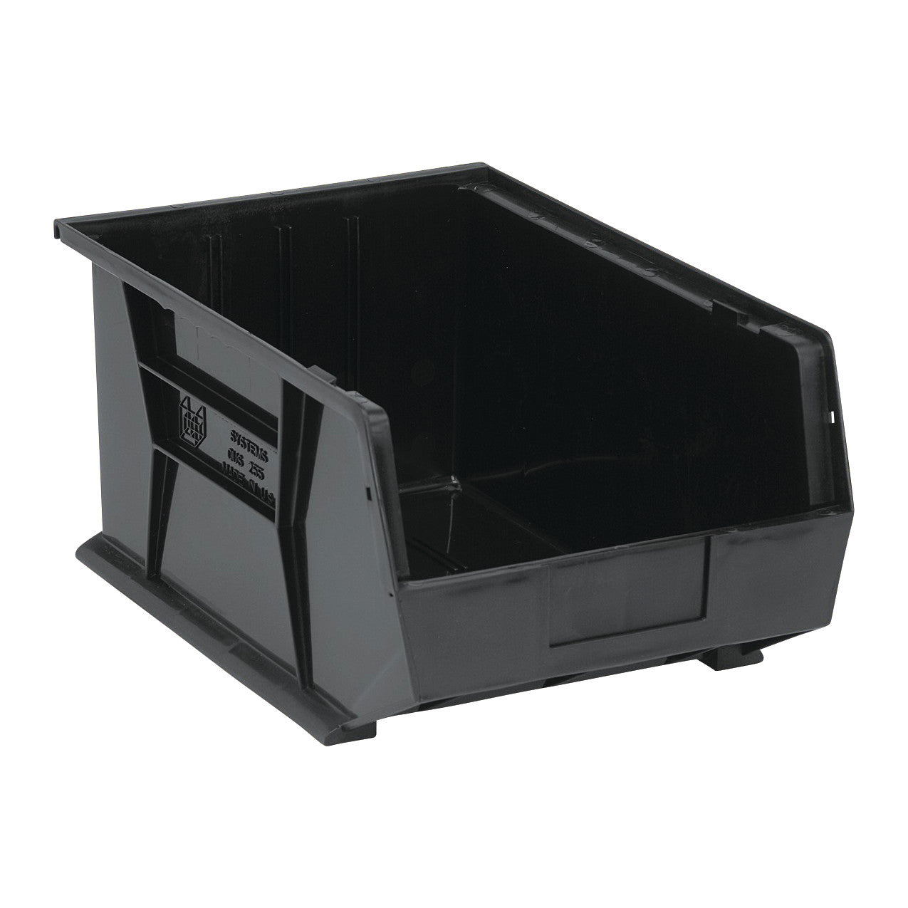 Ultra Stack and Hang Bin, Black, 11"W x 8"H x 16"D, 4/Case