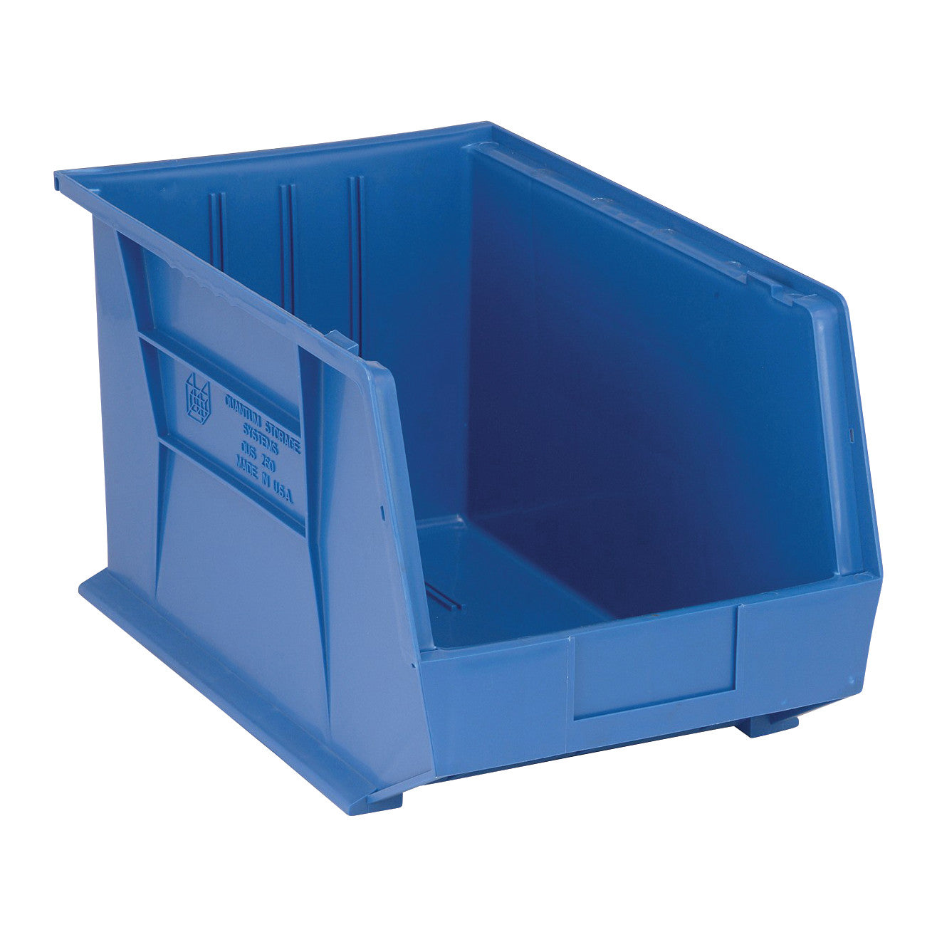Ultra Stack and Hang Bin, Blue, 11"W x 10"H x 18"D, 4/Case