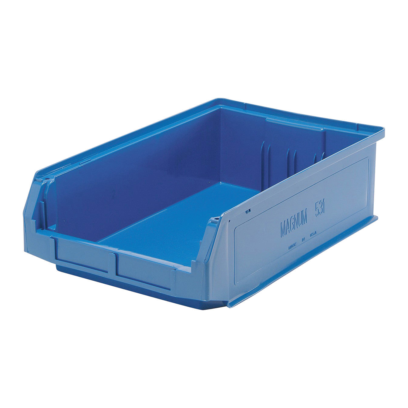 Ultra Hang and Stack Bin, Blue, 12-3/8"W x 5-7/8"H x 19-3/4"D, 6/Case