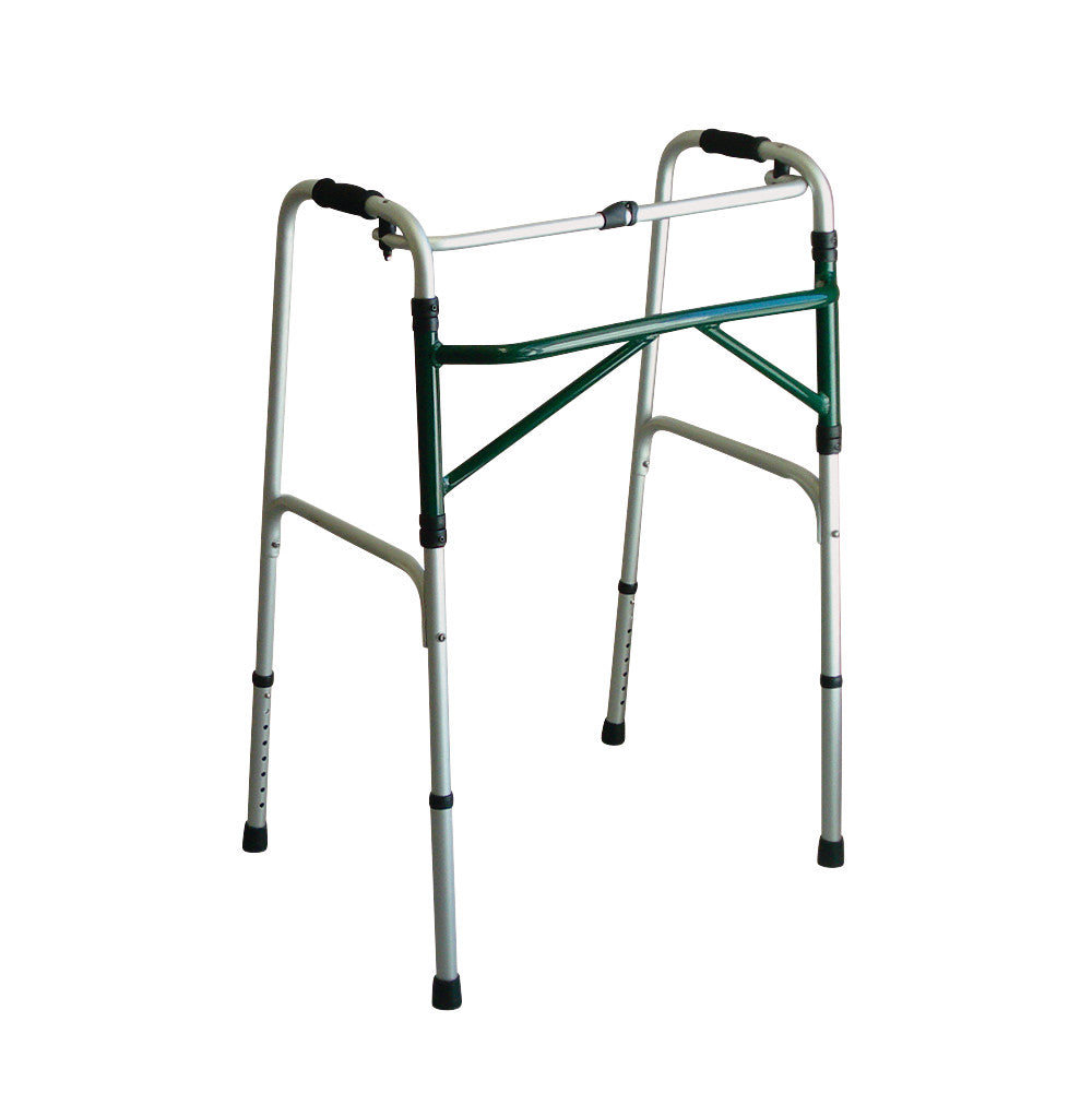 Folding Adjustable-Height Walker, Bariatric