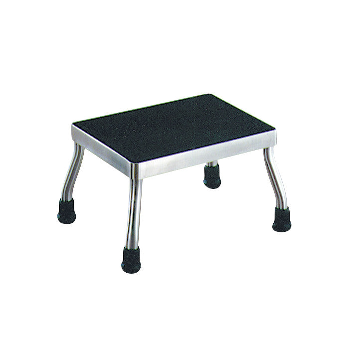 Stainless Steel Step Stool, One Step, 18"W x 7-3/4"H x 12"D