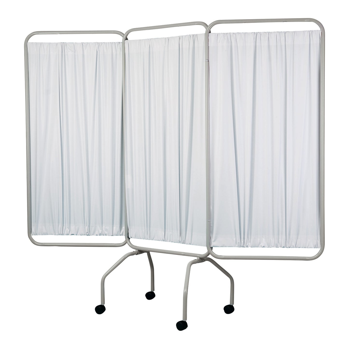 Privess Basic Three-Panel Privacy Screen, 79"W x 70"H (Extended), White