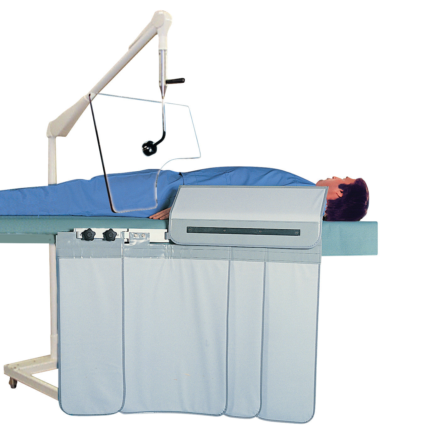 Adjust-A-Height™ Pivoting Over-Table Barrier