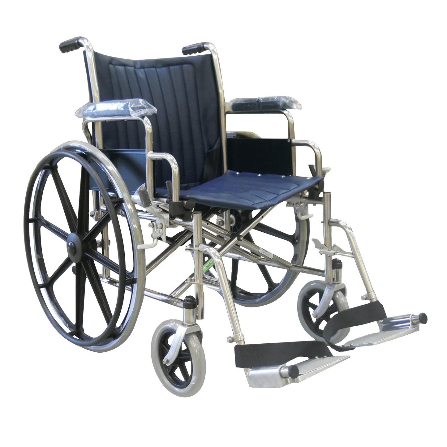 Nonmagnetic MRI Wheelchair with Removable Desk Arms and Swing-Away Footrests, 22"W x 18"D