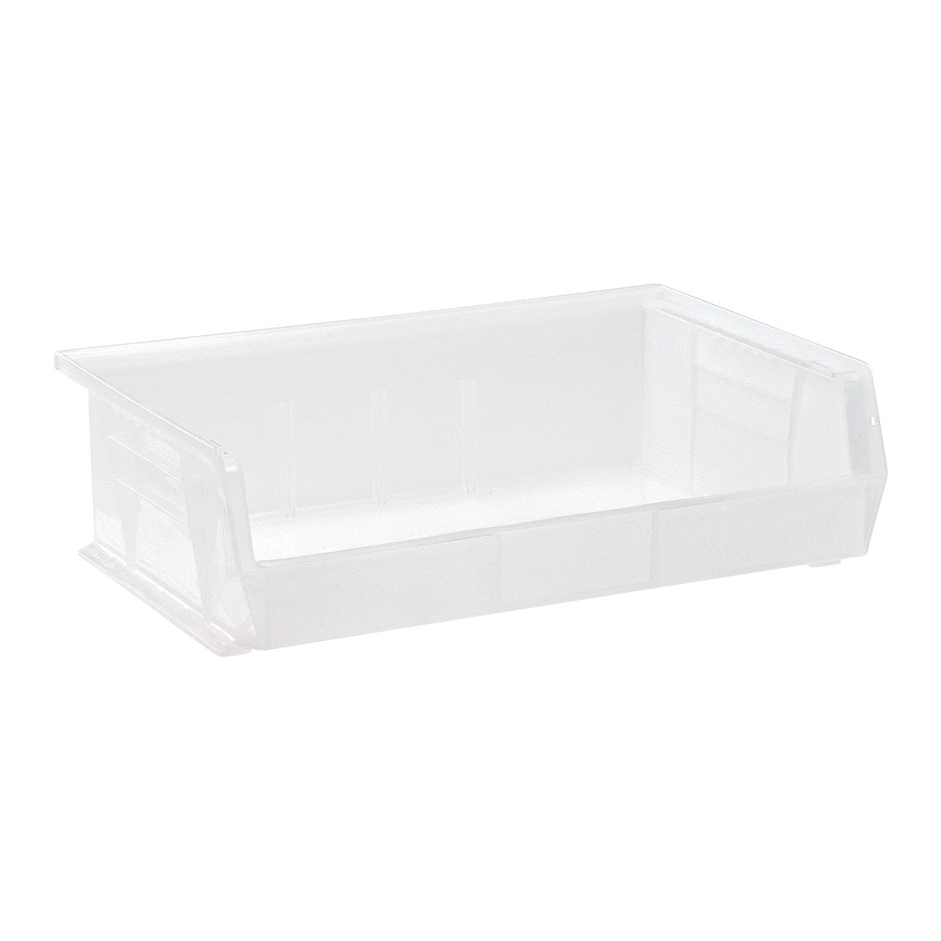 Ultra Stack and Hang Bin, Clear-View, 16-1/2"W x 5"H x 10-7/8"D, 6/Case