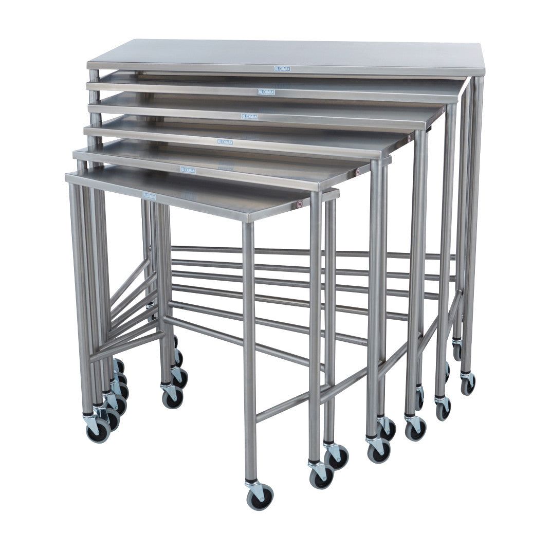 Blickman Nested Instrument Table, 6-Table Set