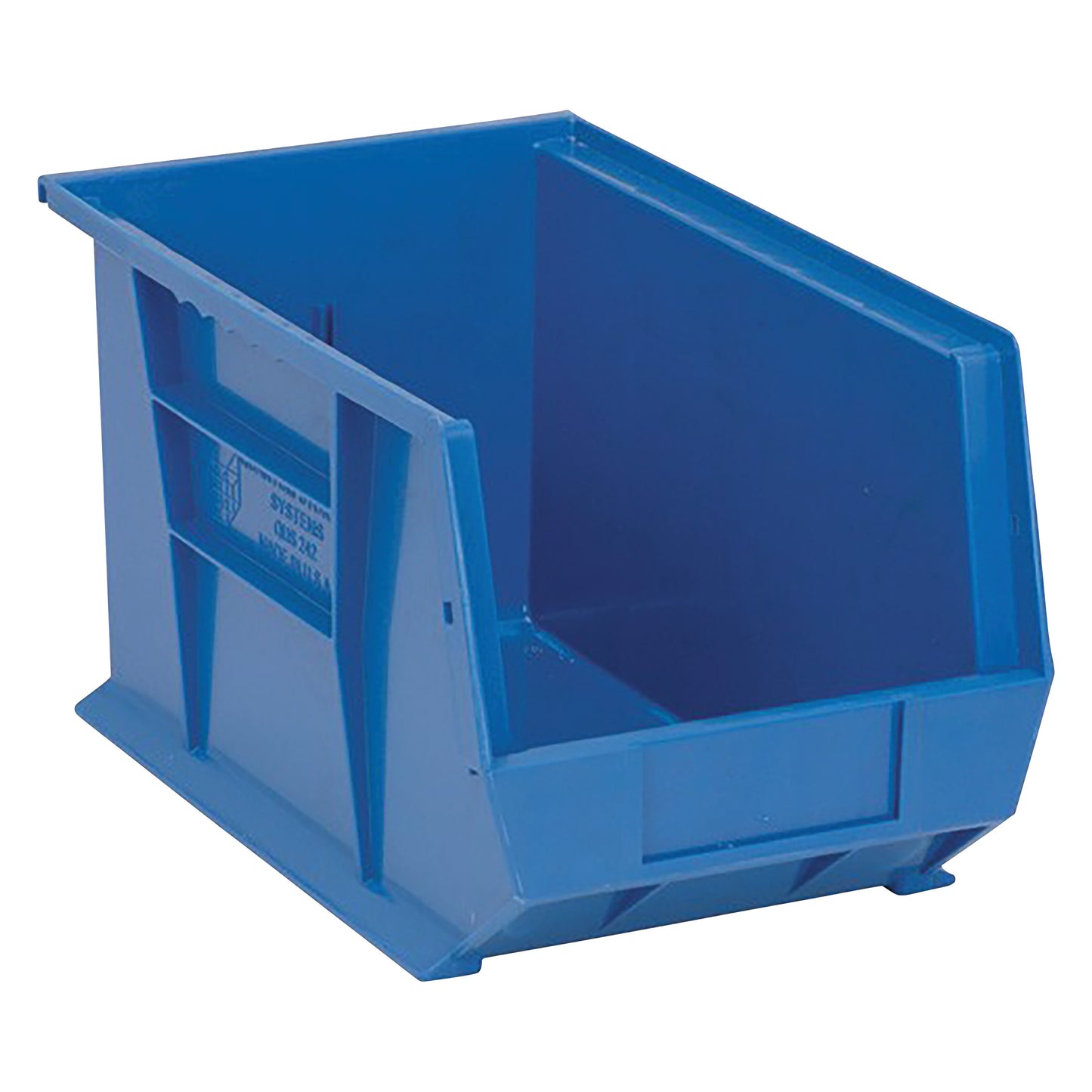 Ultra Stack and Hang Bin, Blue, 8-1/4"W x 8"H x 13-5/8"D, 12/Case