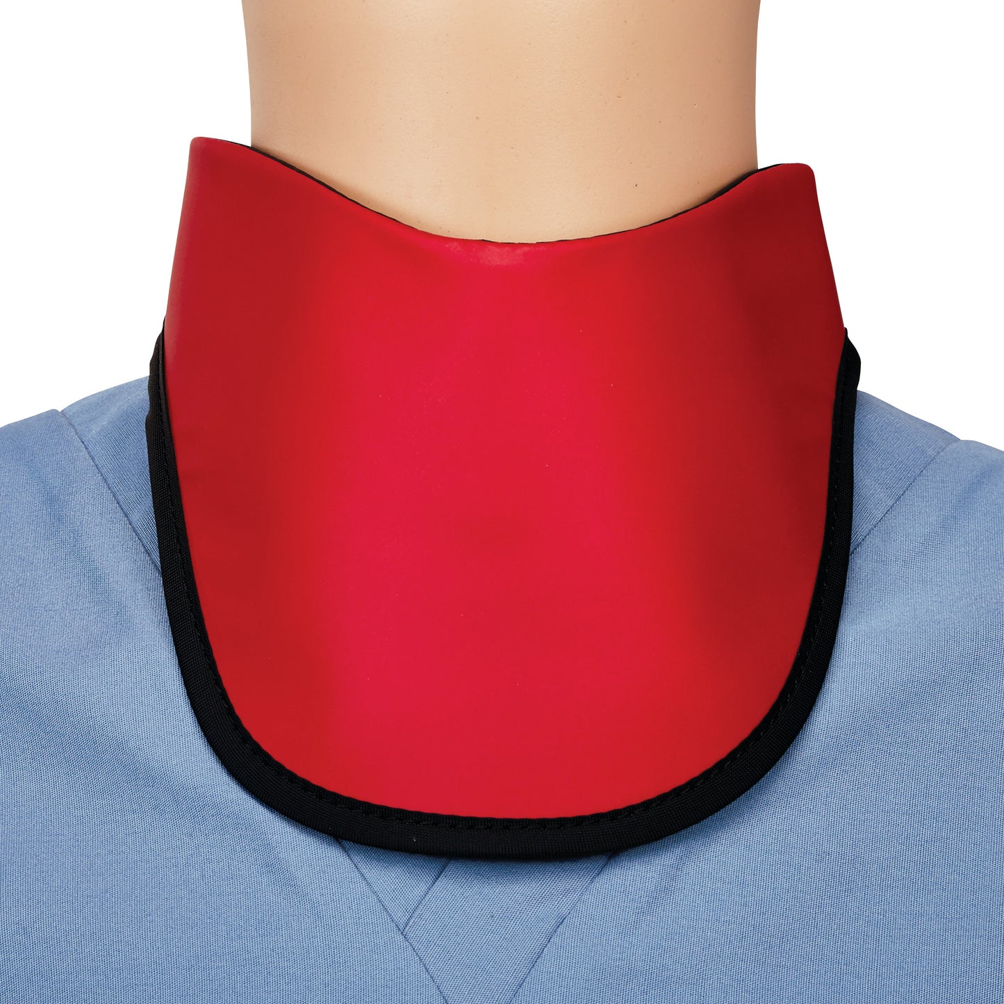 Grab ‘n Go Thyroid Shield, Unisex, Ultralight Lead-Free, Scarlet