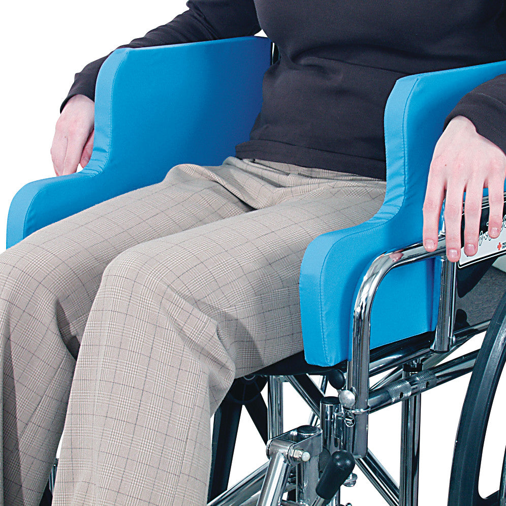 Wheelchair Side Support, High, 1"W x 17-3/4"L x 10-1/2"H, Pair