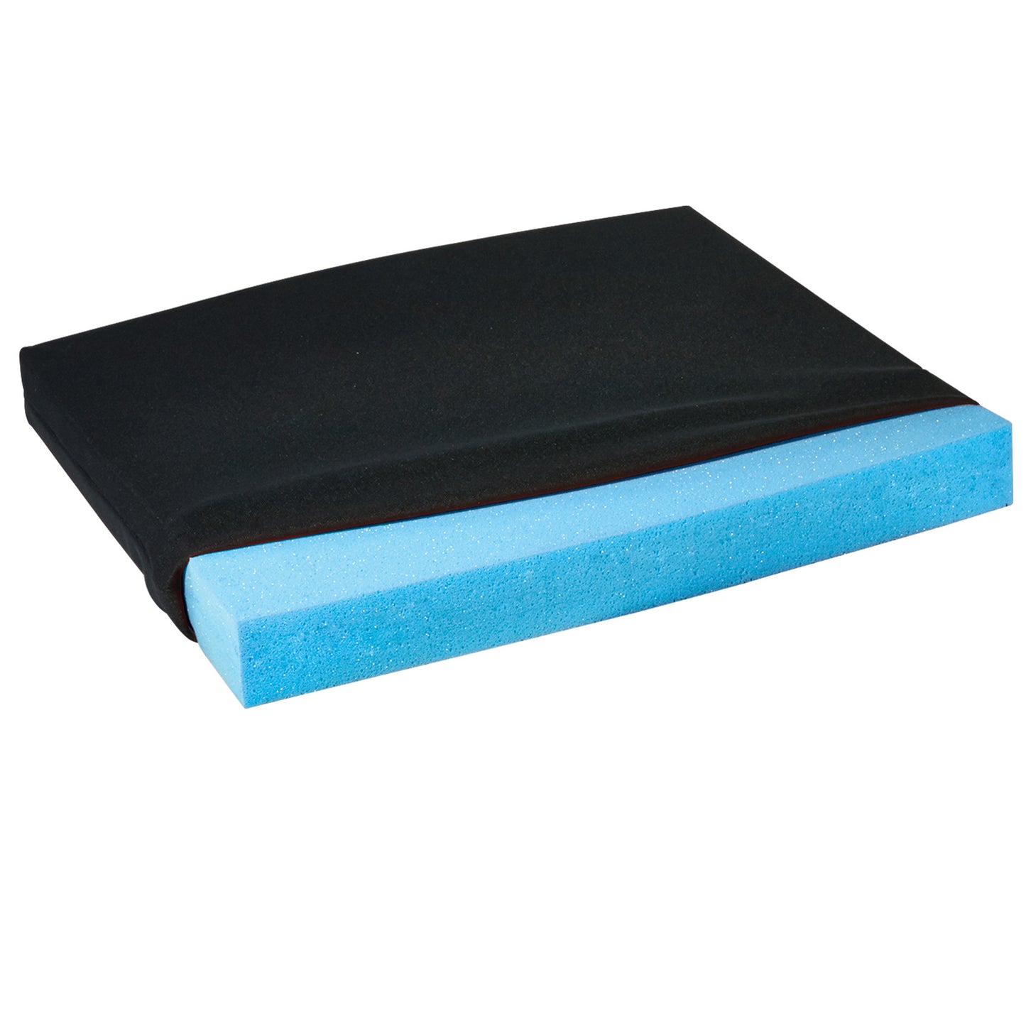 T-Foam Uncovered Wheelchair Cushion, Medium, Blue, 18"W x 1"H x 16"D