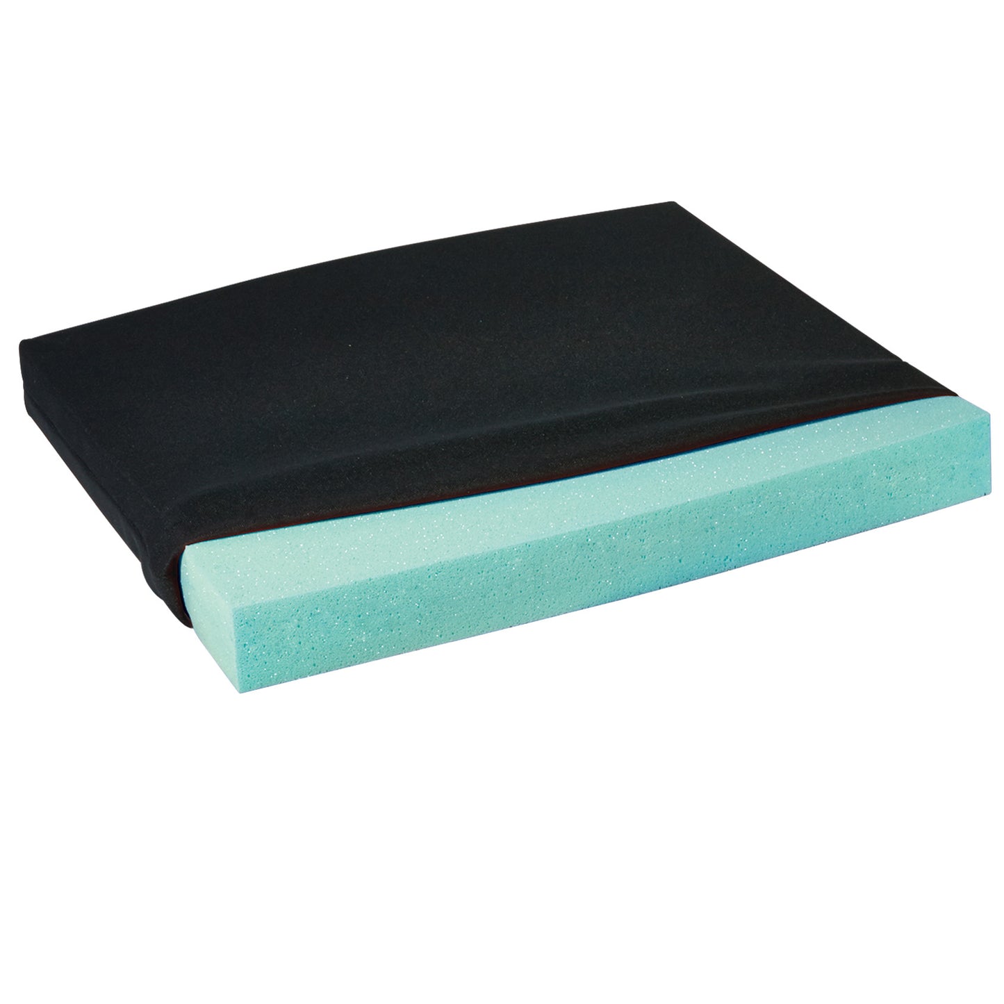 T-Foam Uncovered Wheelchair Cushion, Hard, Green, 18"W x 2"H x 16"D