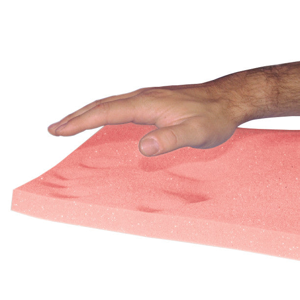 T-Foam Uncovered Wheelchair Cushion, Soft, Pink, 18"W x 3"H x 16"D