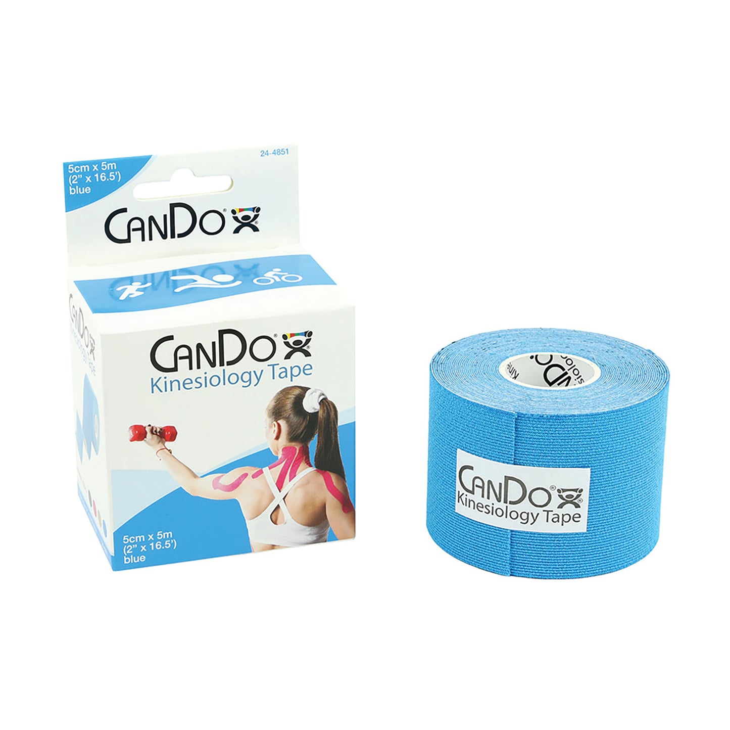 Kinesiology Tape, Blue, 2"W x 16-1/2'L Roll
