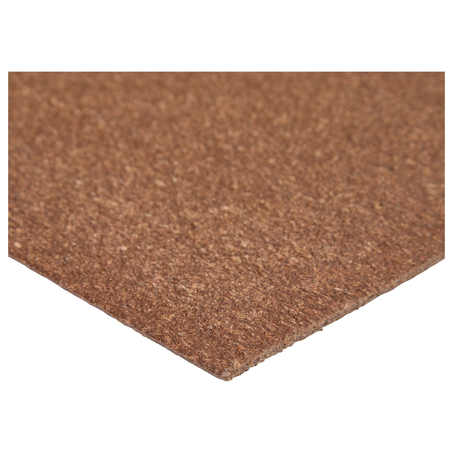 Close-up of AliMed AliCork, a thin rectangular cork sheet with a textured brown surface.