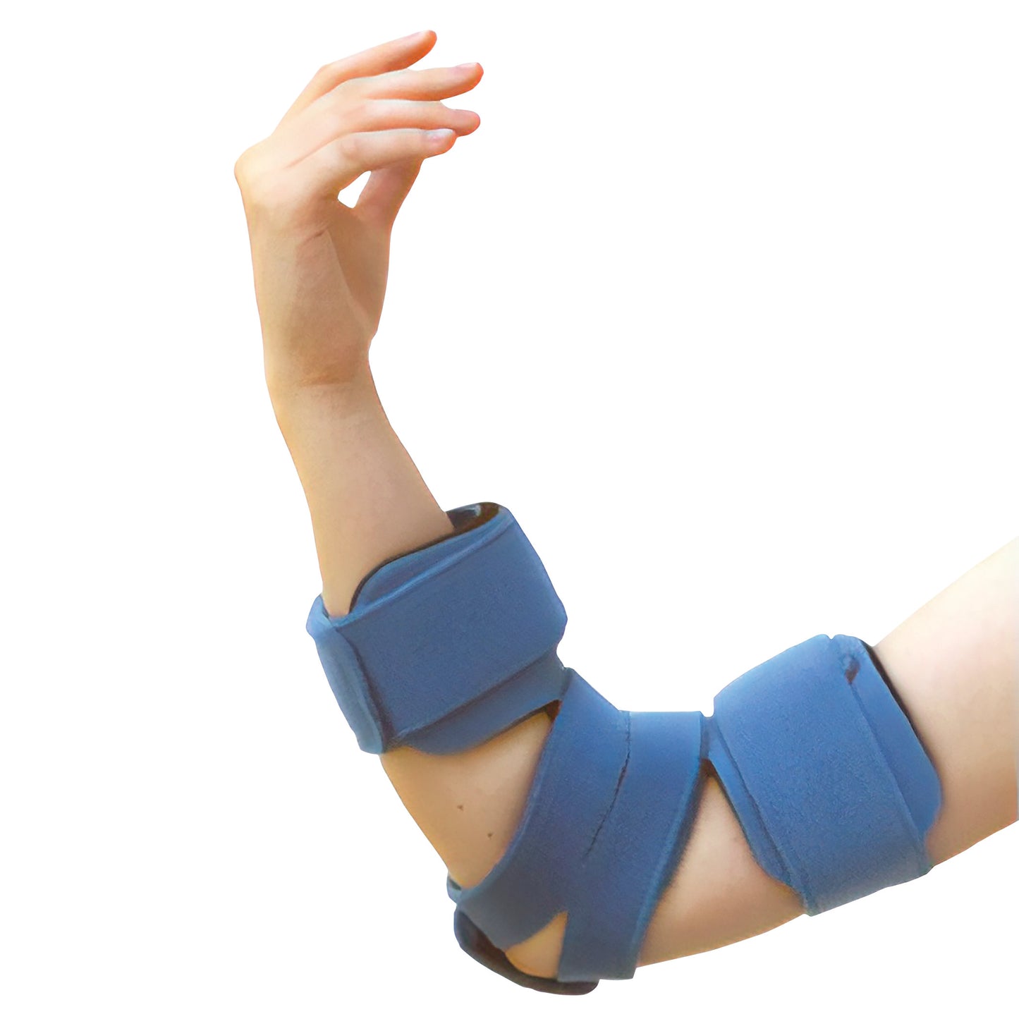 Adult Small Goniometer Elbow Orthosis, Comfyprene Cover, Light Blue