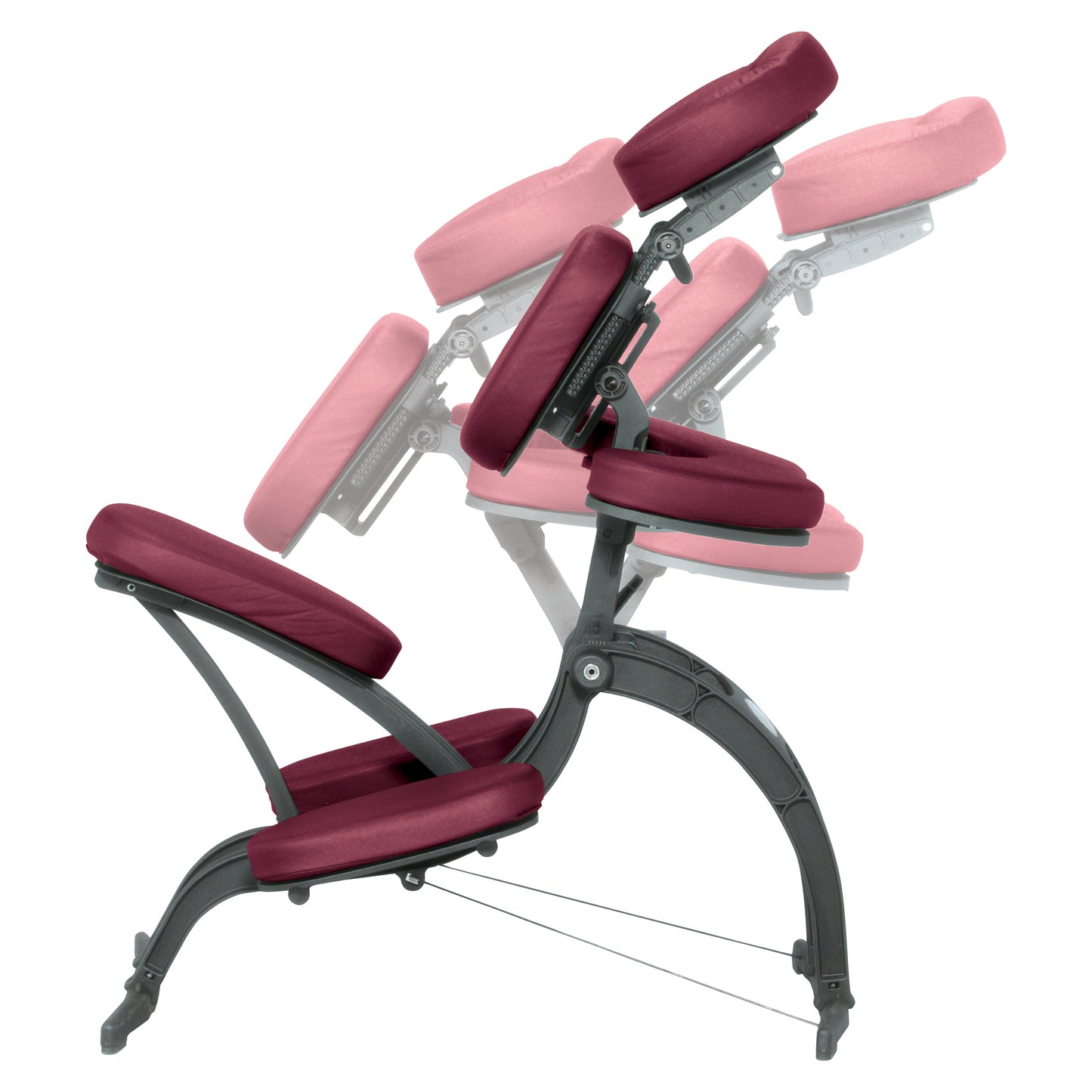 Avila II Portable Massage Chair, Burgundy