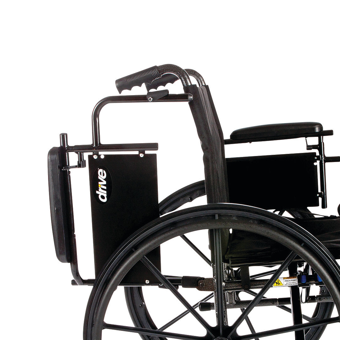 Cruiser X4 Wheelchair with Removable Desk Arms and Elevating Leg Rests, 20"W