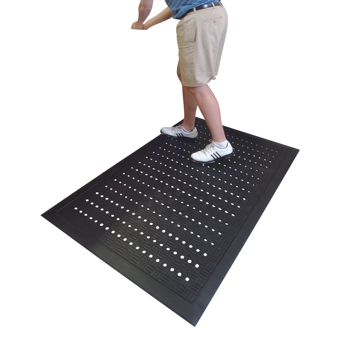 Cushion Station Anti-Fatigue Mat, With Holes, 38"W x 99"L