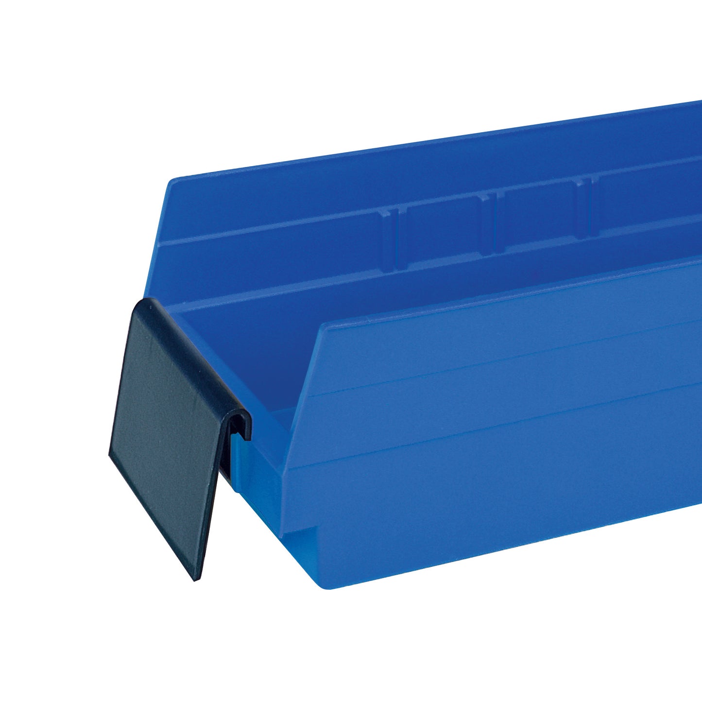 Extended Label Holder for Economy Shelf Bin, 10-Degree Angle, 4"W x 2-1/2"H, 24/Pack