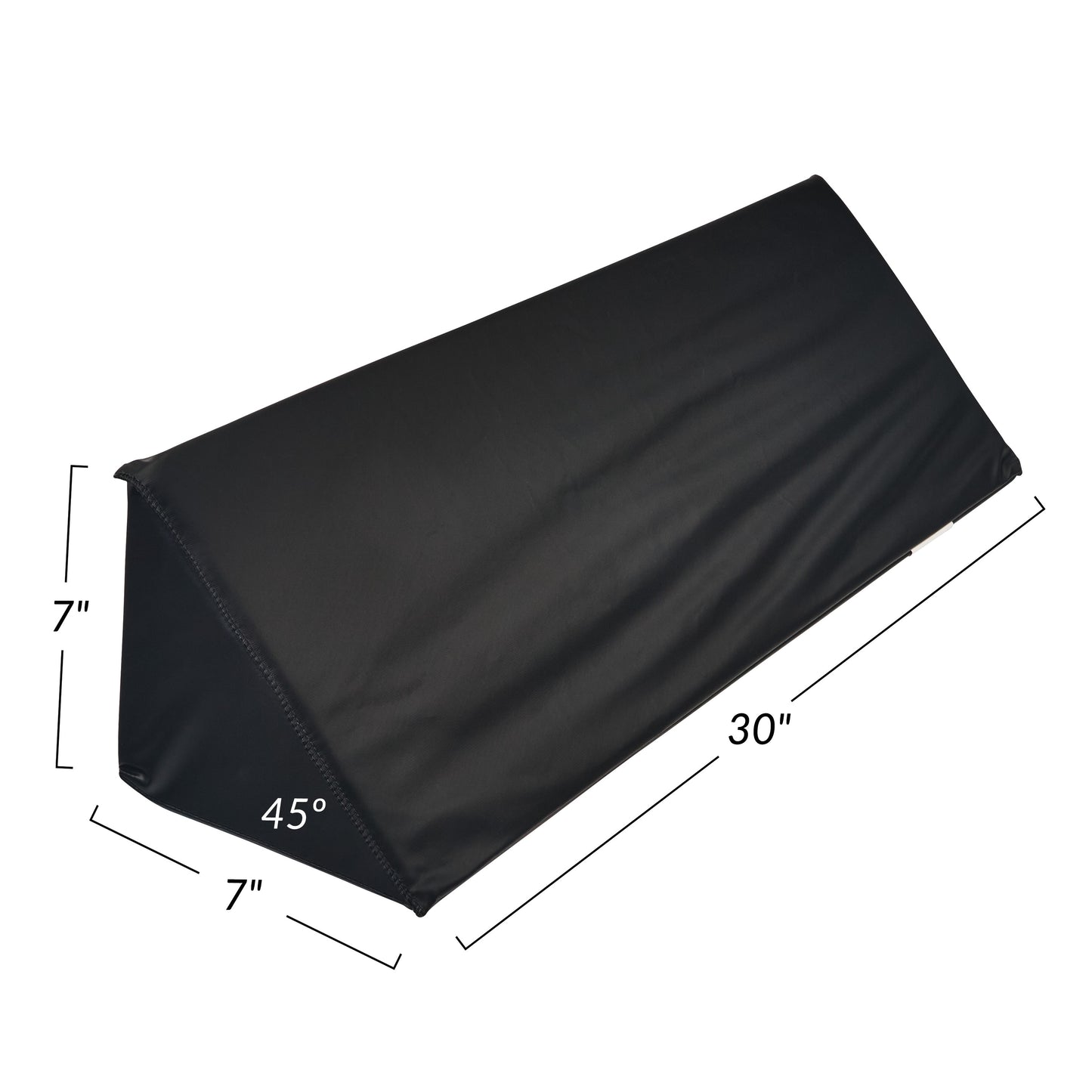 Vinyl-Covered 45 Degree Large Wedge Positioner, 30"L, Conductive Black