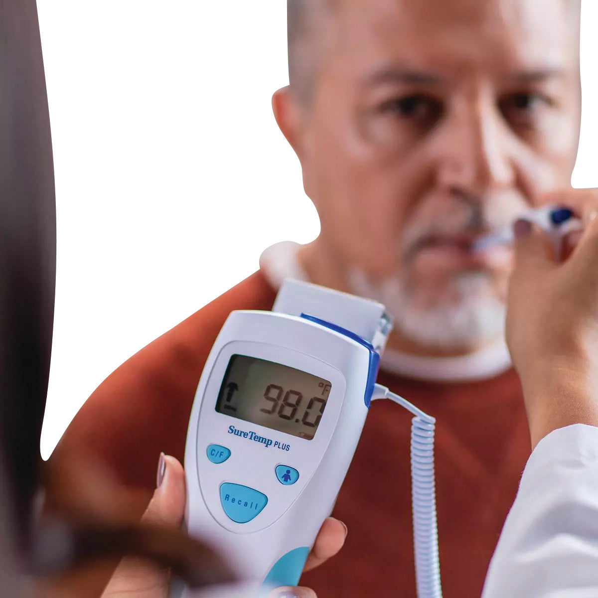 SureTemp Plus 690 Electronic Thermometer with Oral Probe, with Wall Mount