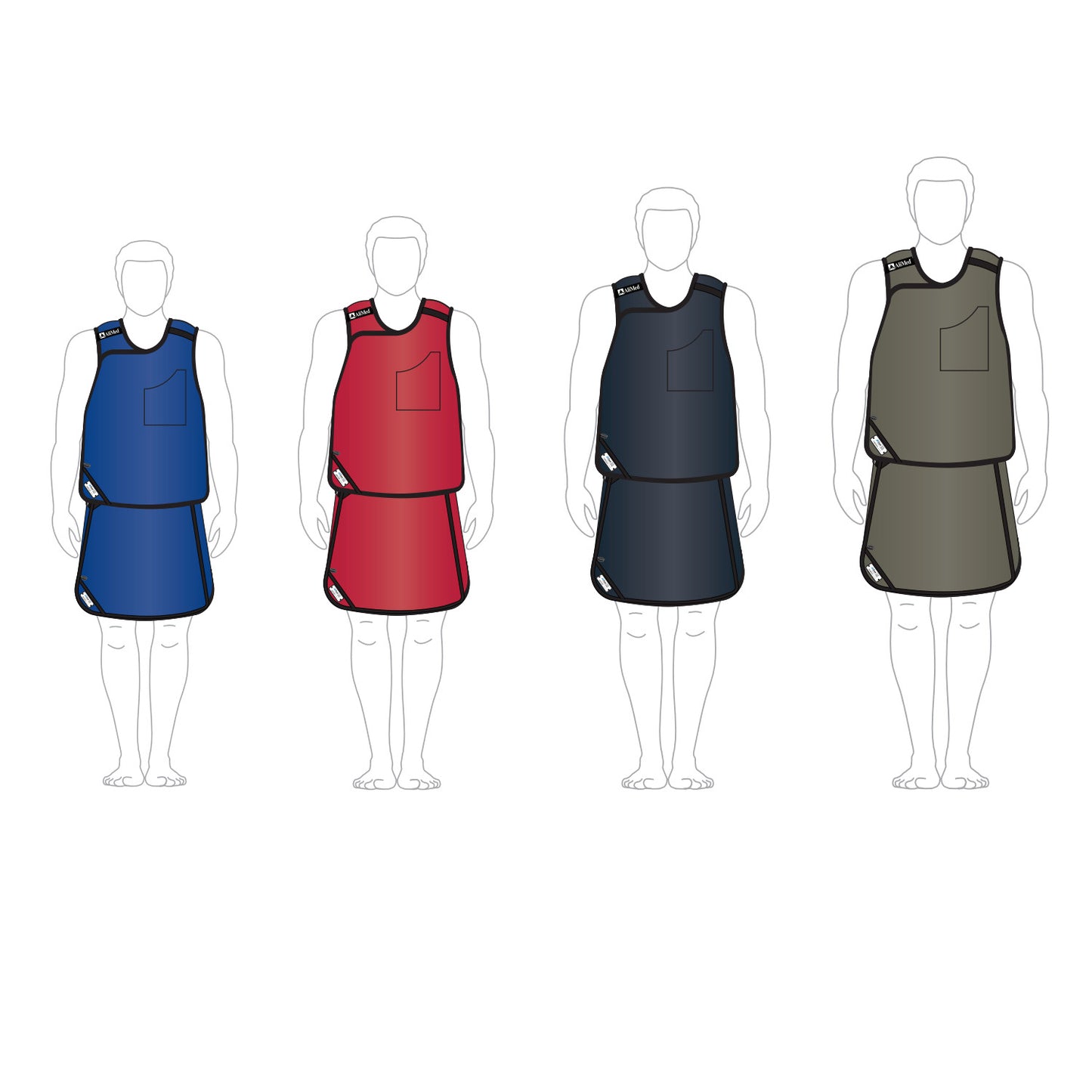 AliMed® Grab ‘n Go™ Vest and Kilt Set, Male