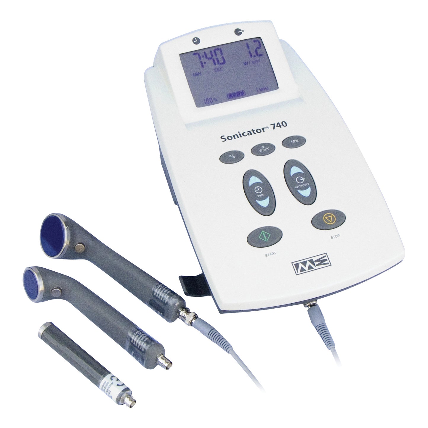 Sonicator 740 Ultrasound, with 3 applicators