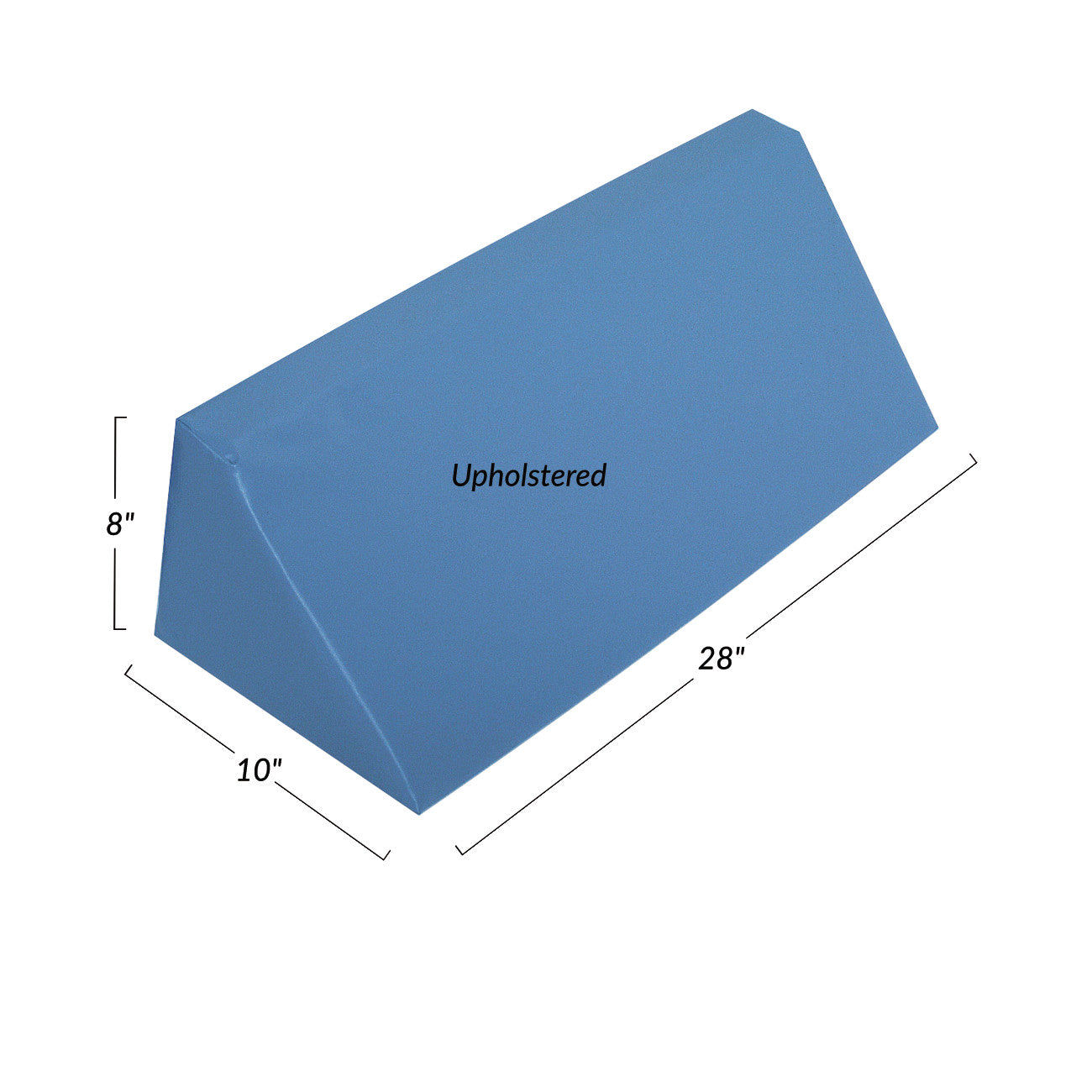 Upholstered Body Positioning Wedge, Full Size, 10"W x 28"L x 8"H, 6/Case