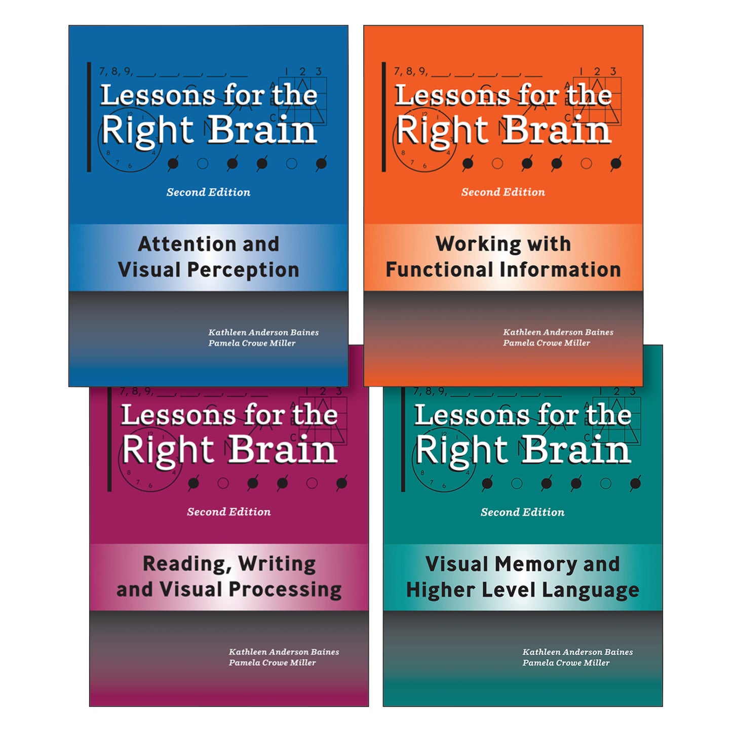 Lessons for the Right Brain, 2nd Ed. 4-Book Set