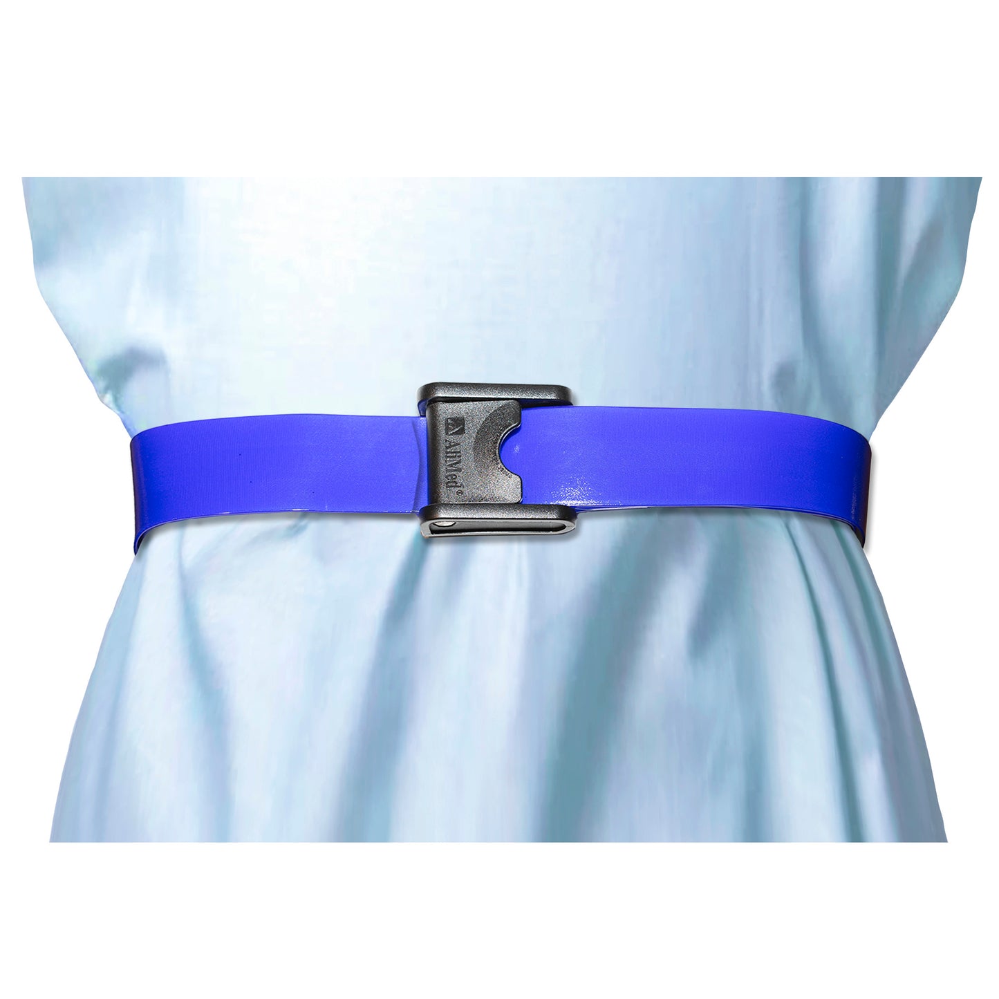 Antimicrobial Wipeable Gait Belt w/CAM-Style Buckle, Blue, 70"L, 10/Pack