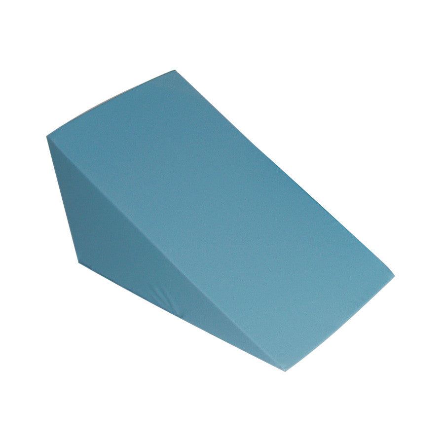 Vinyl-Covered 28 Degree Large Wedge Positioner, Radiolucent Blue