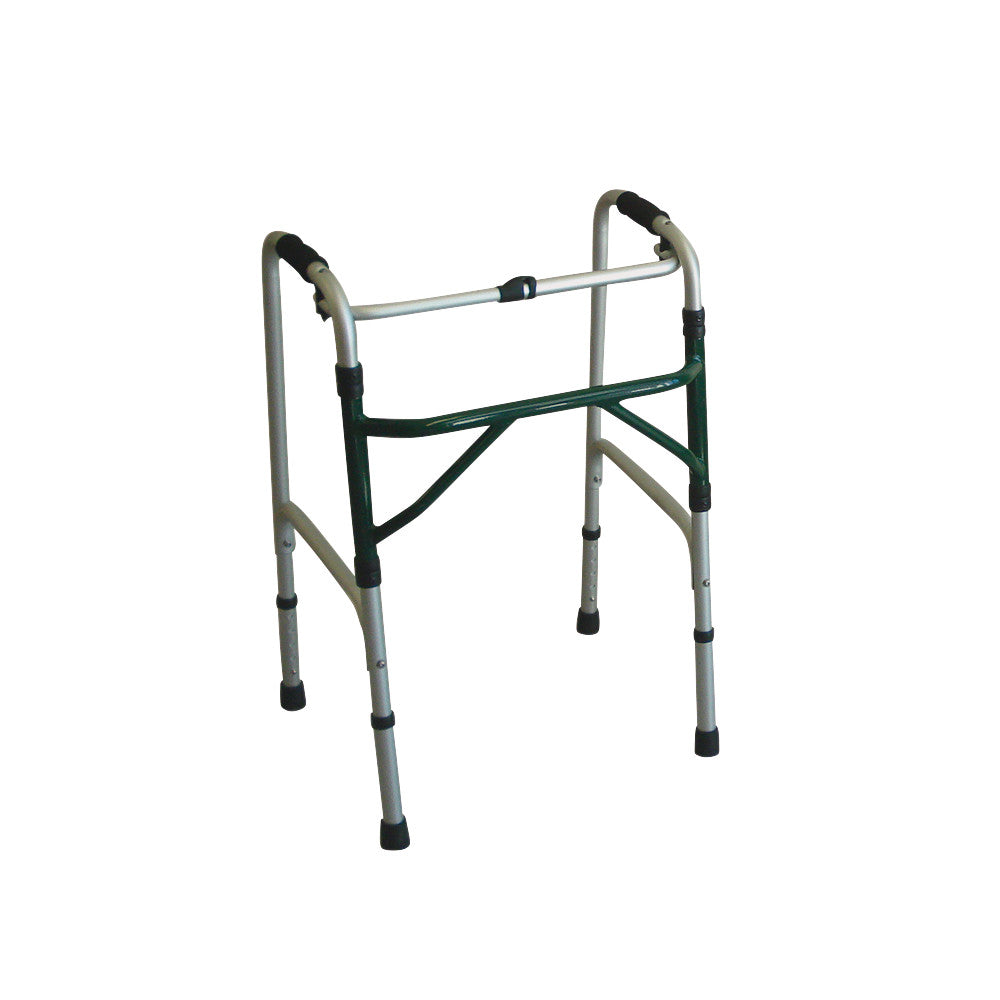 Folding Adjustable-Height Walker, Standard/Adult