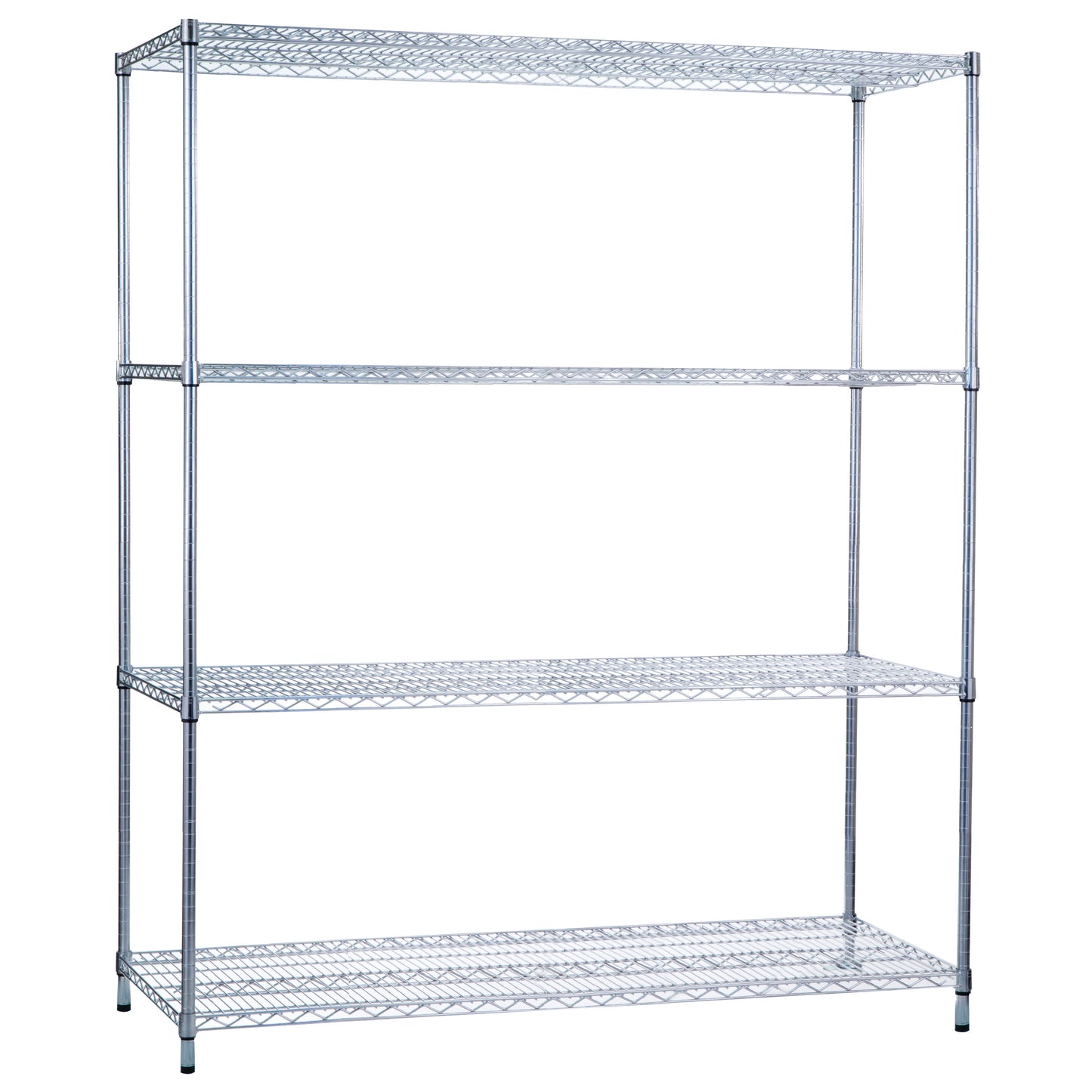 Wire Shelving with Wire Bottom, 60"W x 72"H x 18"D