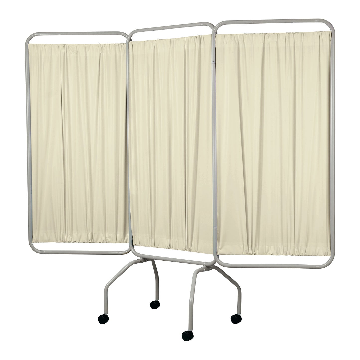Privess Basic Three-Panel Privacy Screen, 79"W x 70"H (Extended), Dune