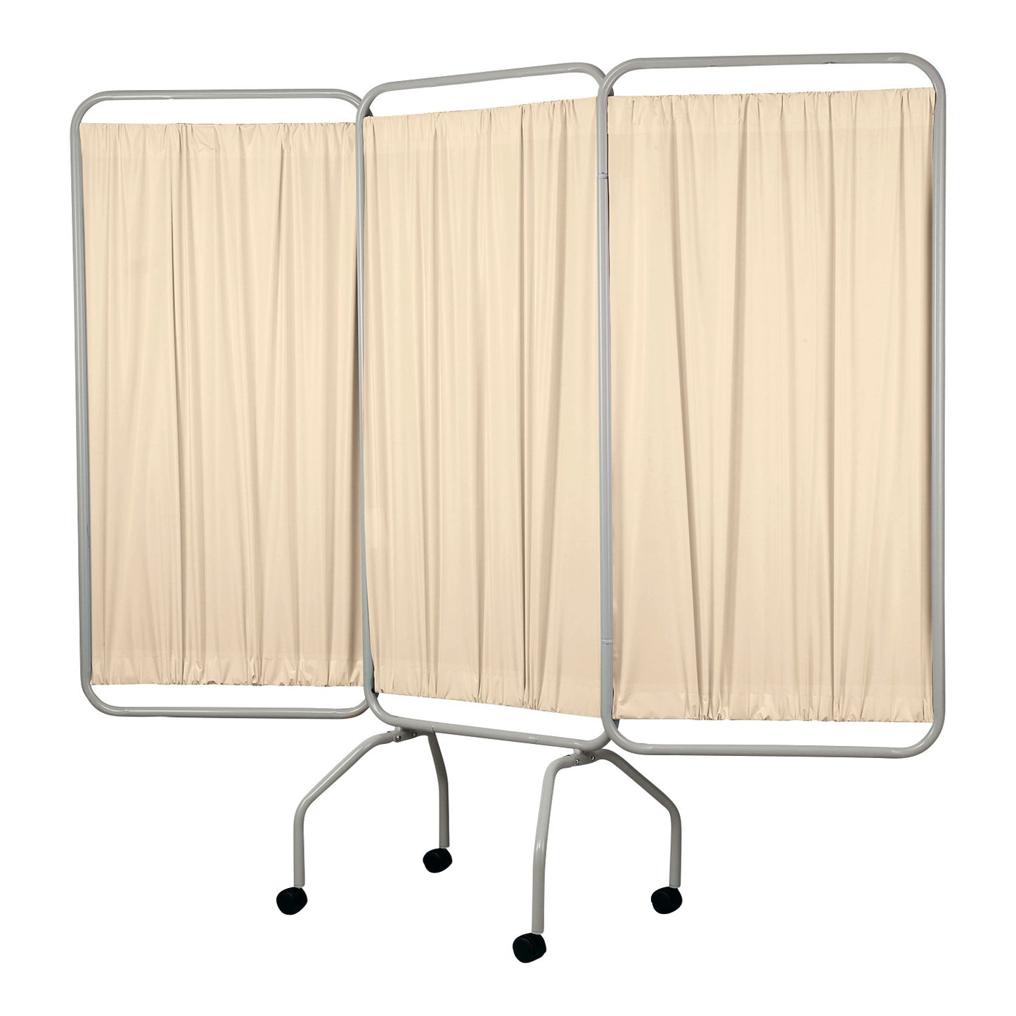 Privess Basic Three-Panel Privacy Screen, 79"W x 70"H (Extended), Fawn