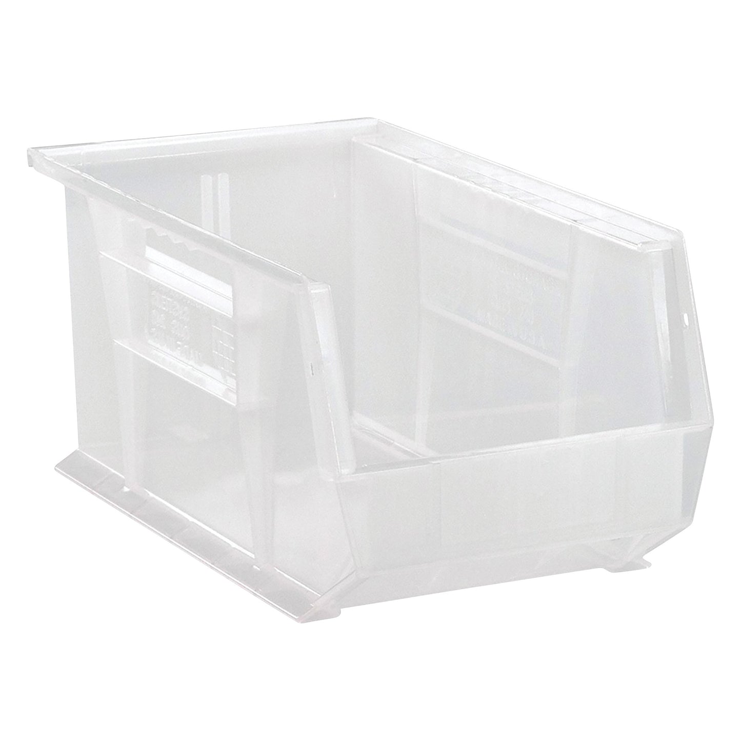 Ultra Hang and Stack Bin, Clear-View, 8-1/4"W x 7"H x 14-3/4"D, 12/Case