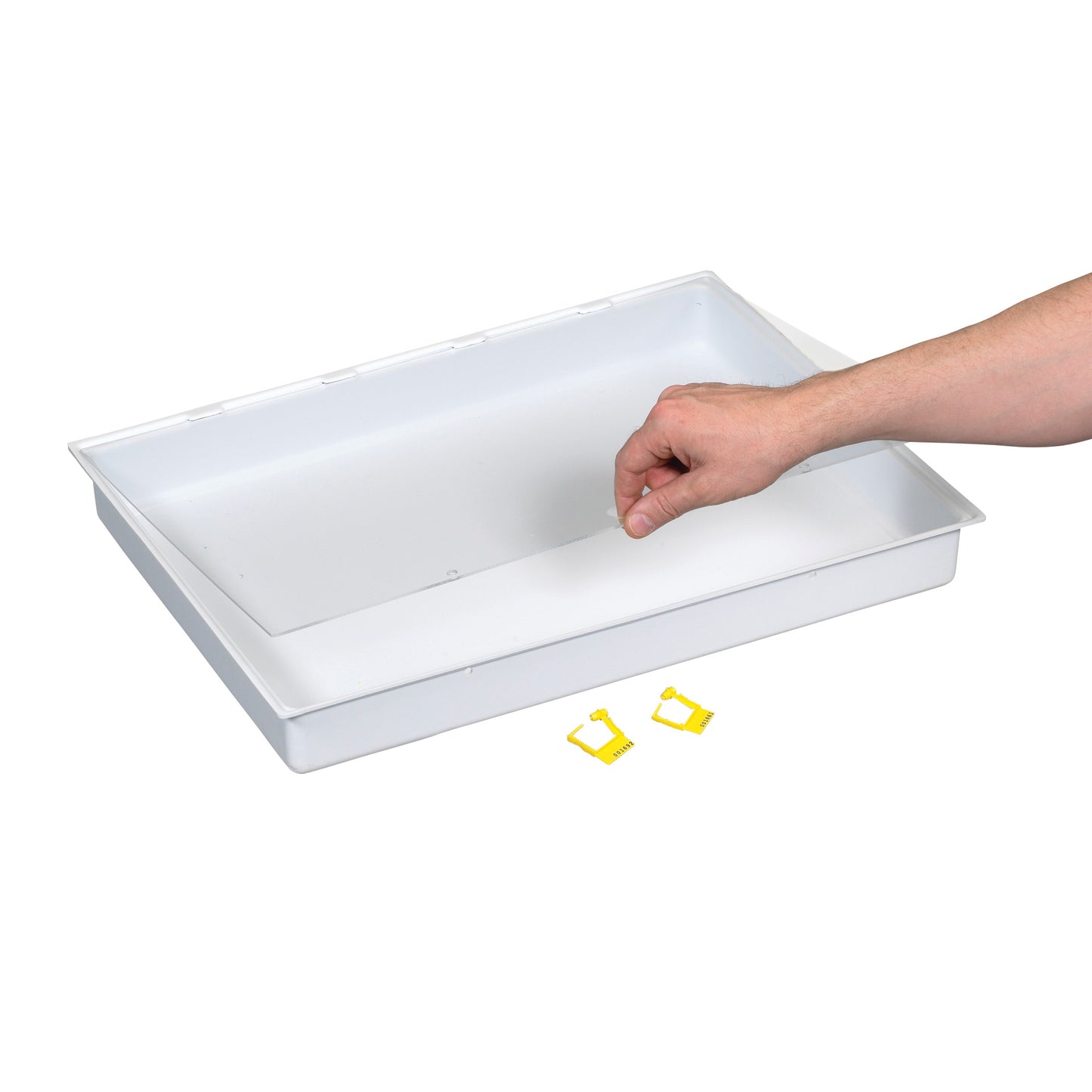 AliMed® Cart Accessory: Full Drawer Tray with Clear Lid and Lock for Select/Standard/Wide Series Medical Carts