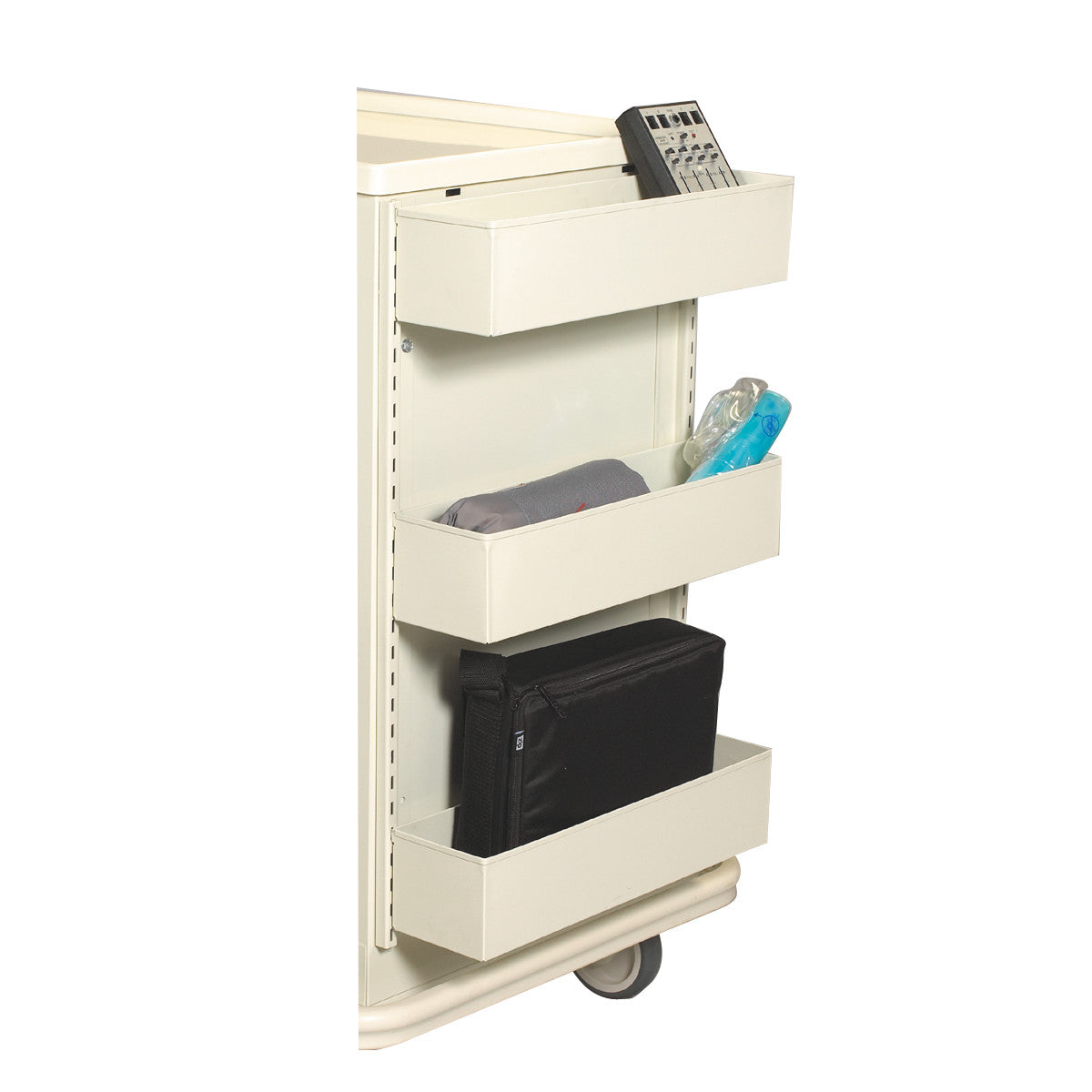 Fluid/Equipment Tray Storage System, Fits Cart with 24" of Vertical Drawer Space, Standard/Wide Series, 3 Trays/Set