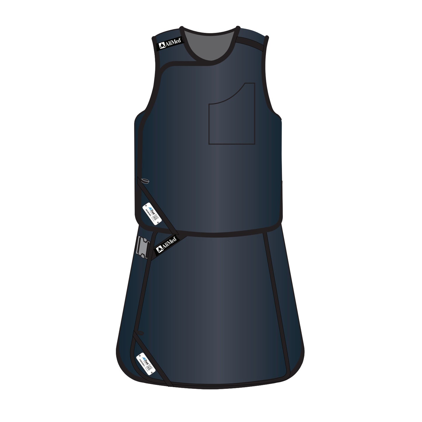 Grab ‘n Go Vest/Kilt Set, Male, Ultralight Lead-Free, Black, Large